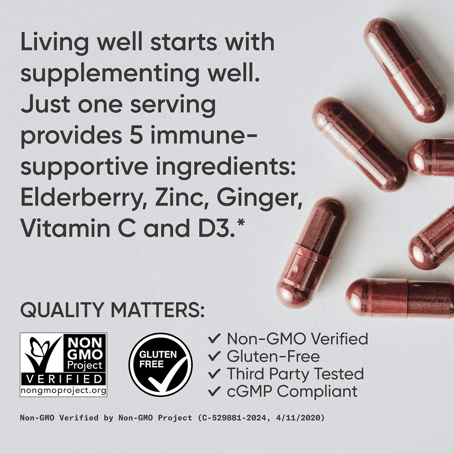 image:imageSports Research Elderberry Immunity Formula wZinc 60 Count