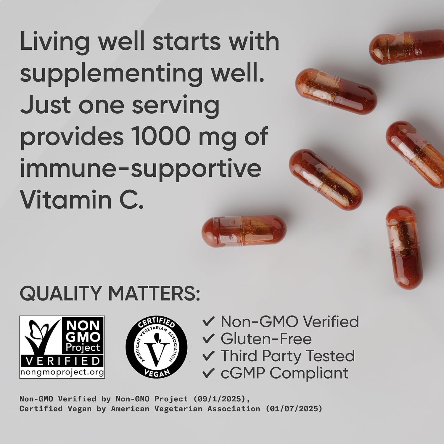 image:imageSports Research High Potency Vitamin C 1000mg 240 Count Veggie CapsulesLiposomal Capsules
