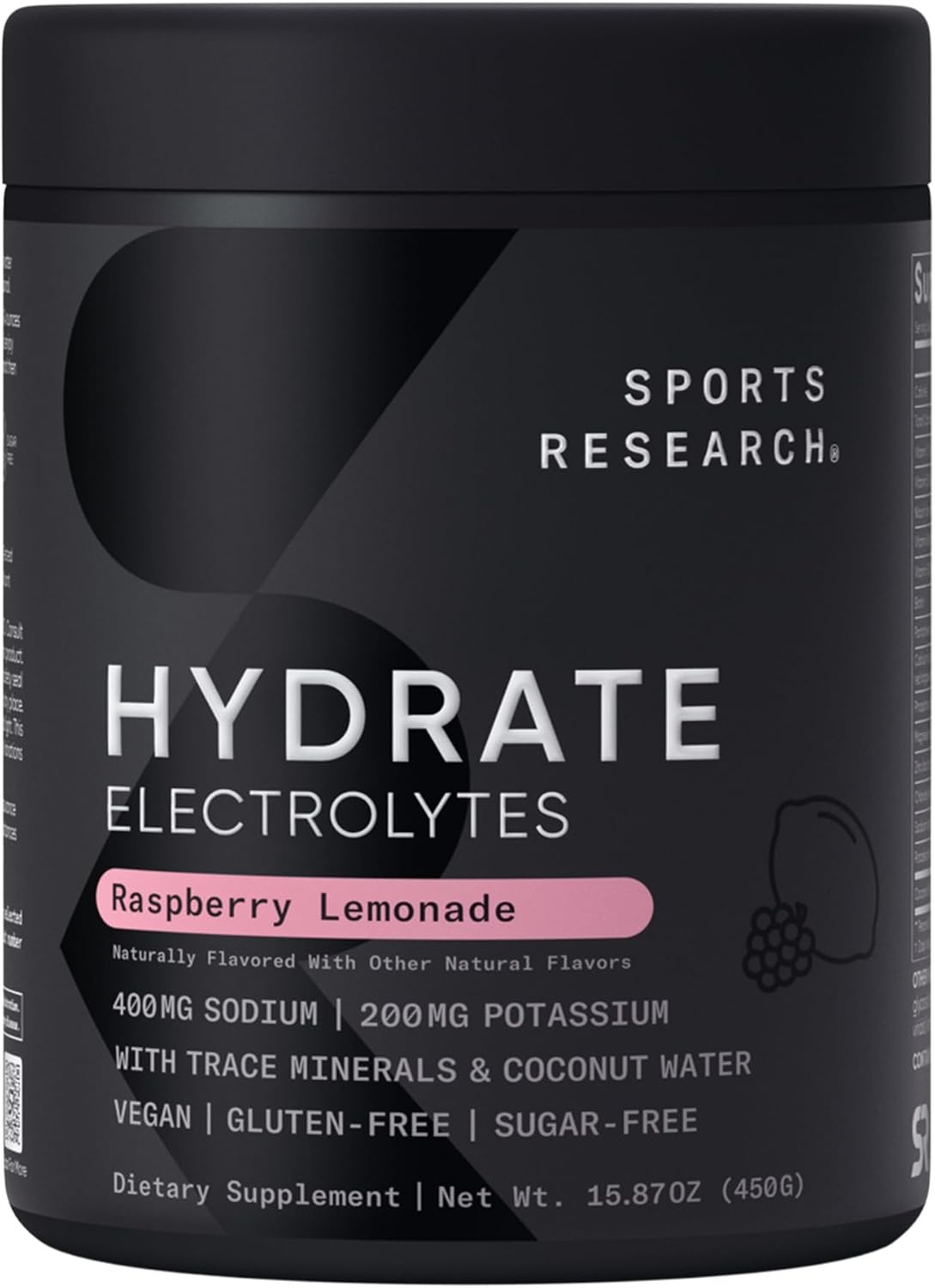 image:imageSports Research Hydrate Electrolytes Passion Fruit 16 PacketsRaspberry Lemonade