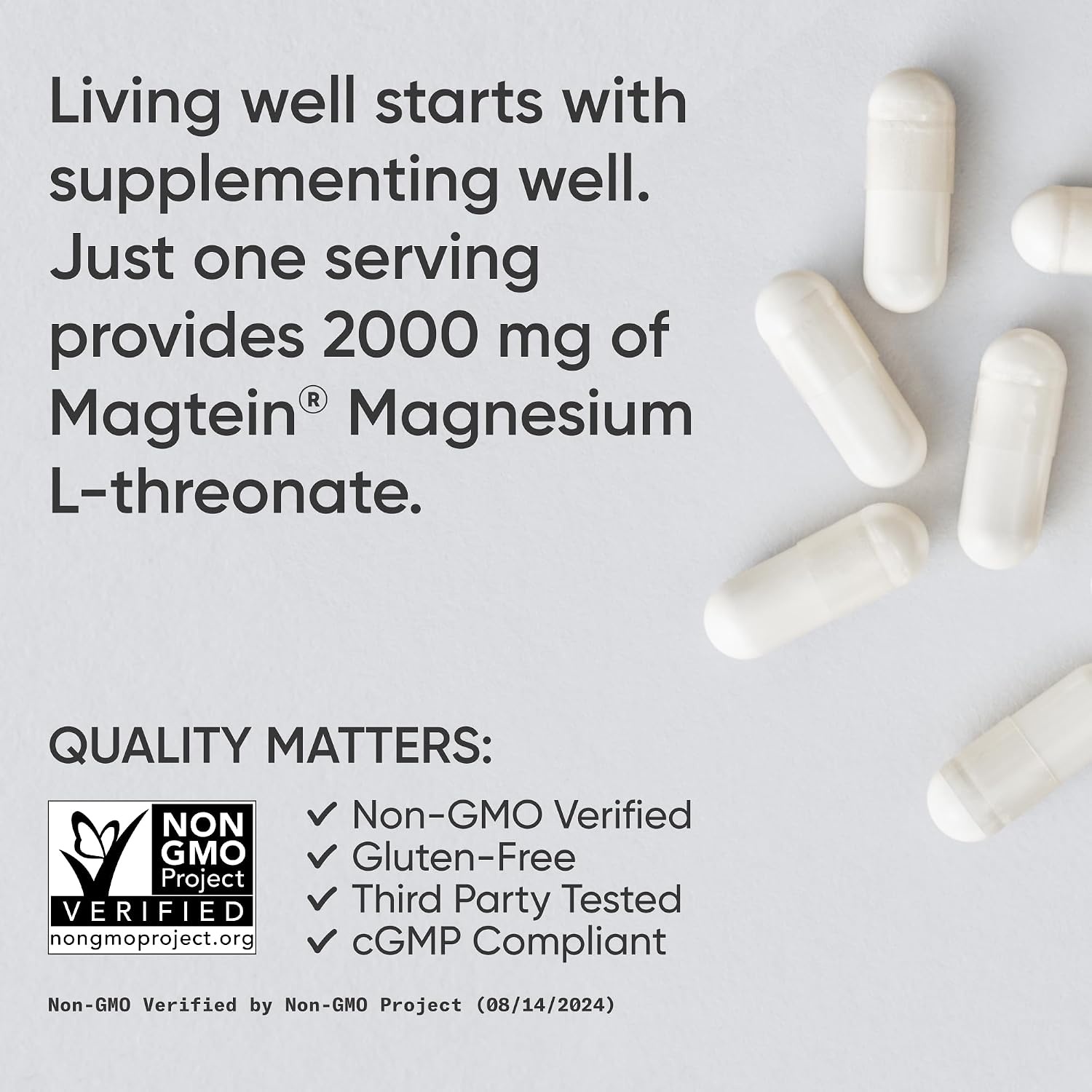 image:imageSports Research Magnesium LThreonate 2000mg wMagtein 90 Count180 Count Pack of 1