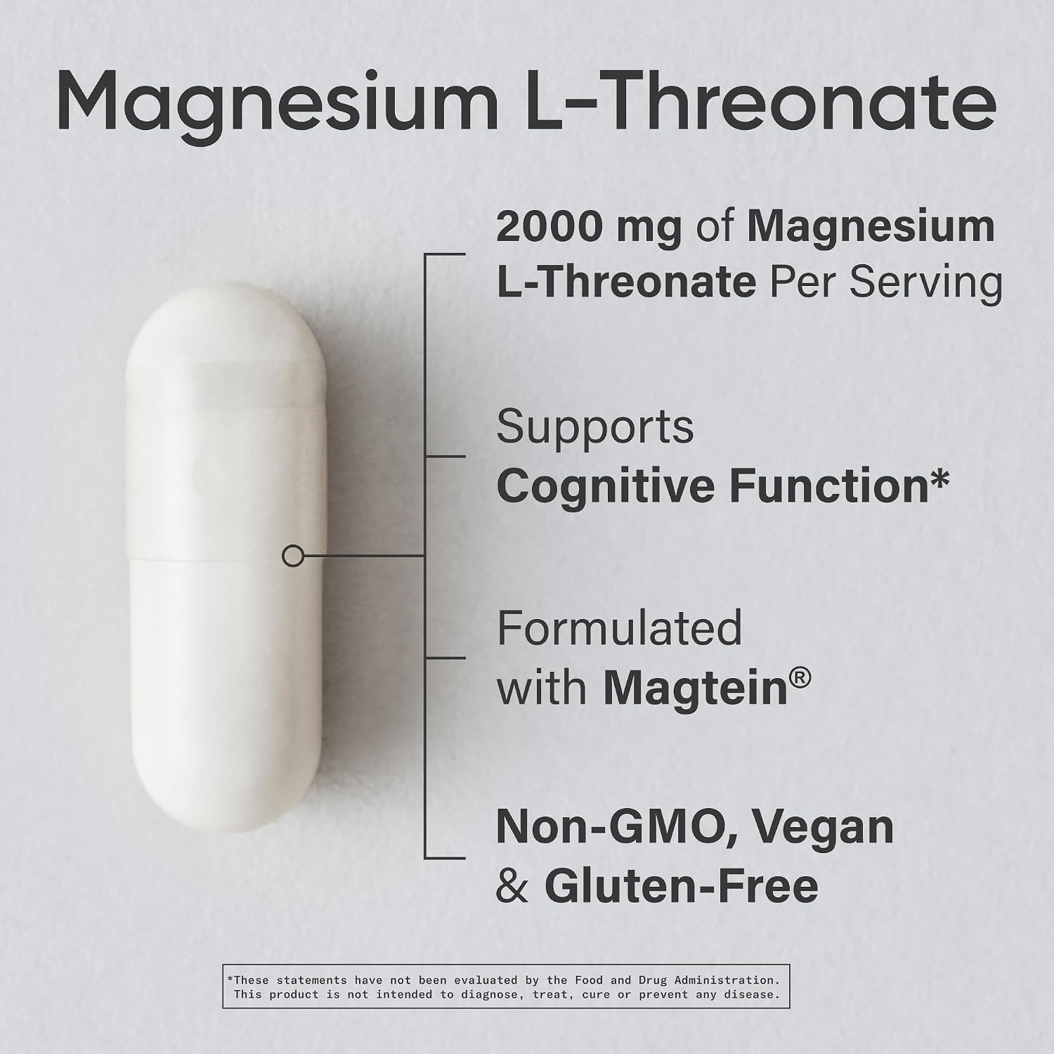 image:imageSports Research Magnesium LThreonate 2000mg wMagtein 90 Count180 Count Pack of 1