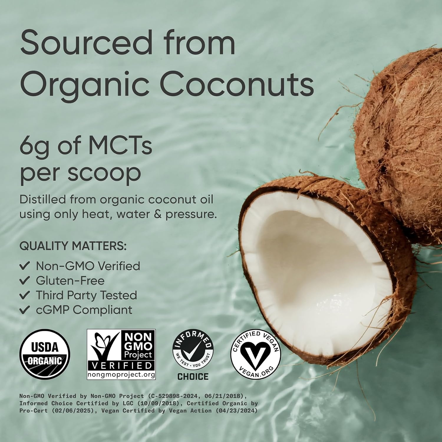image:imageSports Research Organic Coconut MCT Oil C8C1032oz Unflavored106 Ounce Pack of 1