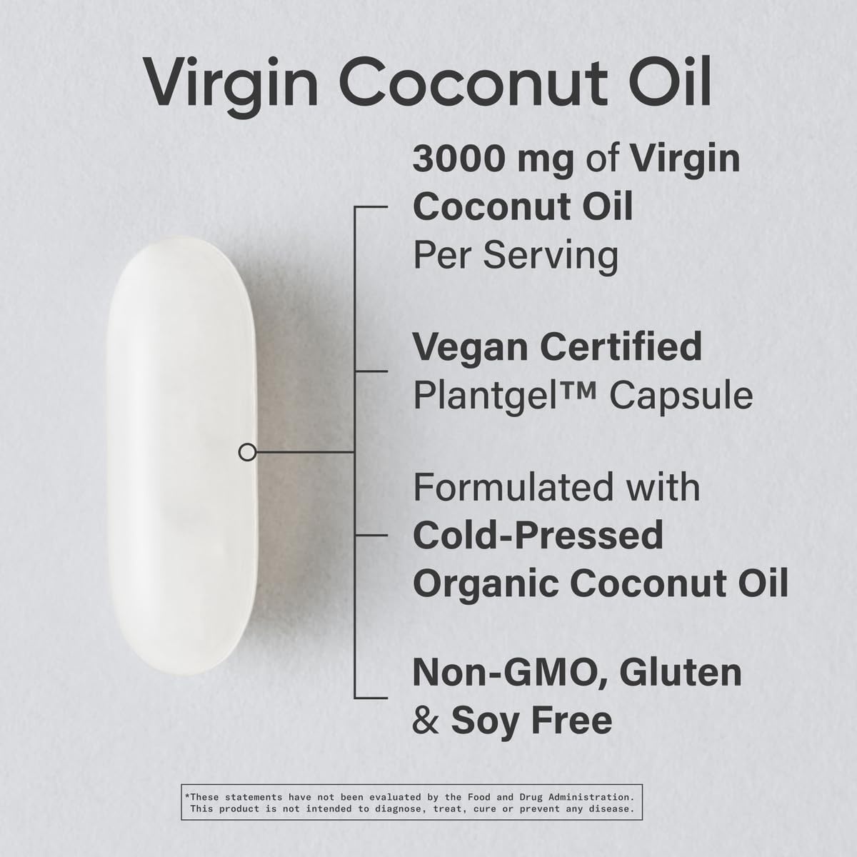 image:imageSports Research Organic Coconut Oil 3000mg 120 Softgels