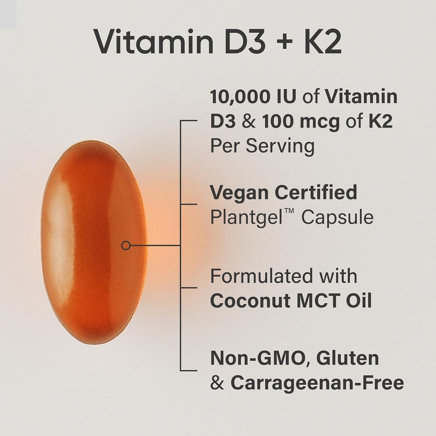 image:imageSports Research Vegan Vitamin D3 K2 wCoconut Oil 60 Count Plantgels