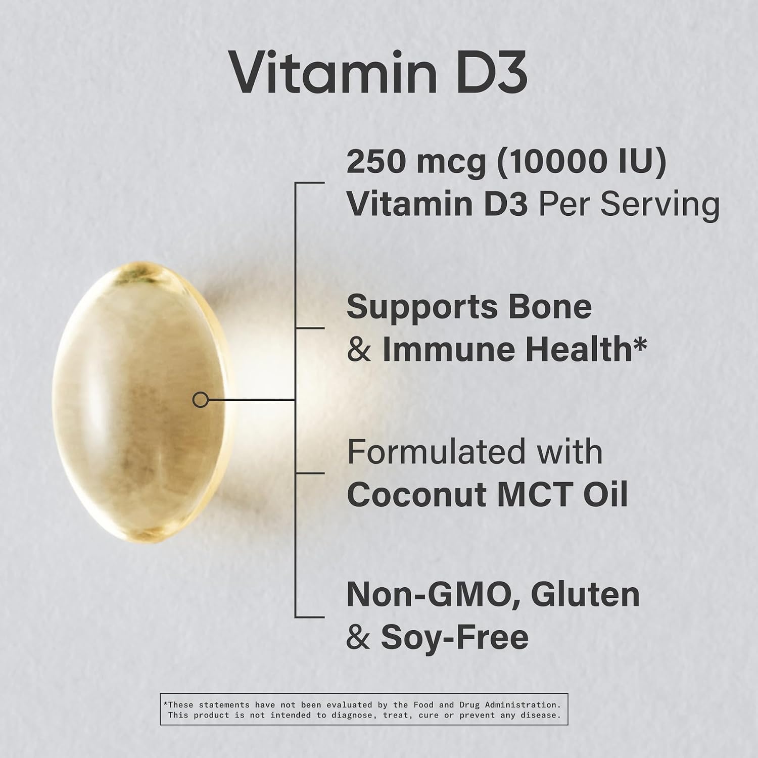 image:imageSports Research Vitamin D3 10000iu250mcg with Coconut Oil 120 Softgels120 Count Pack of 1