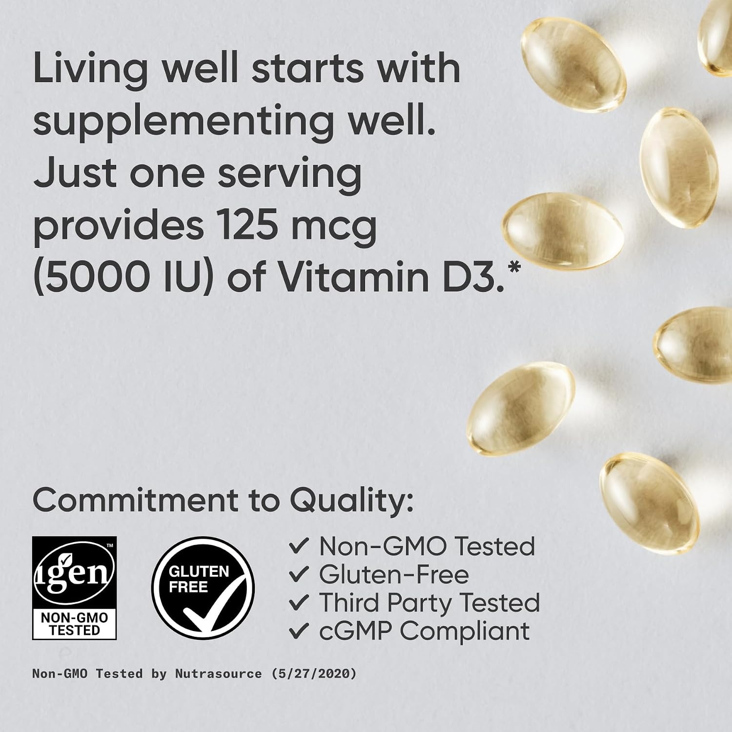 image:imageSports Research Vitamin D3 10000iu250mcg with Coconut Oil 120 Softgels30 Count Pack of 2