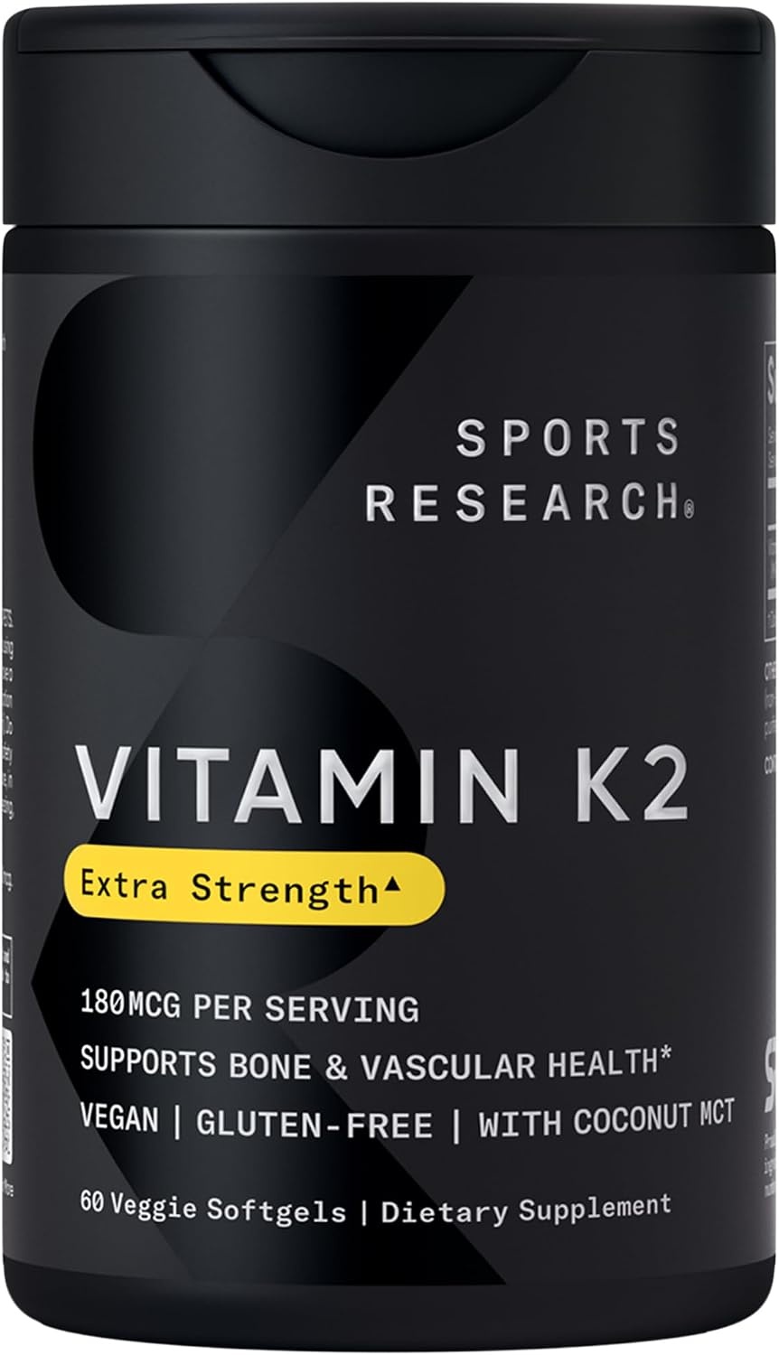 image:imageSports Research Vitamin K2 as MK7 100mcg 60 Count Plantgels60 Count Pack of 1