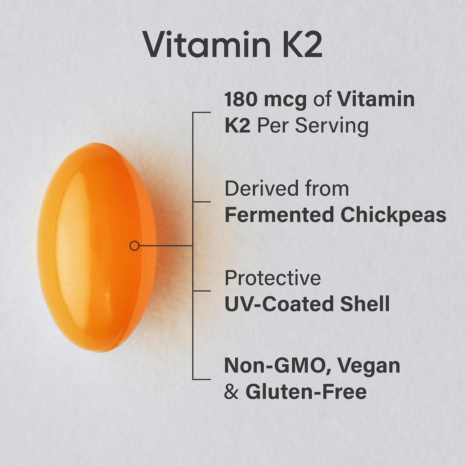 image:imageSports Research Vitamin K2 as MK7 100mcg 60 Count Plantgels60 Count Pack of 1