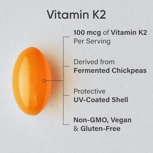 image:imageSports Research Vitamin K2 as MK7 100mcg 60 Count Plantgels60 Count Pack of 12