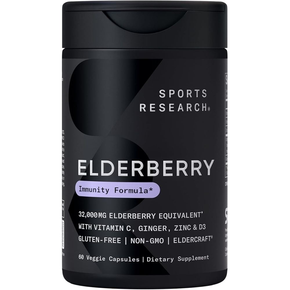 image:imageSports Research Elderberry Immunity Formula wZinc 60 Count