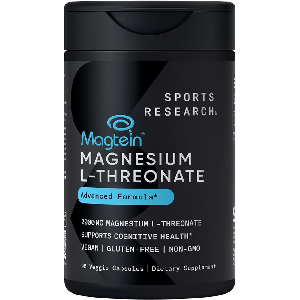 image:imageSports Research Magnesium LThreonate 2000mg wMagtein 90 Count90 Count Pack of 1