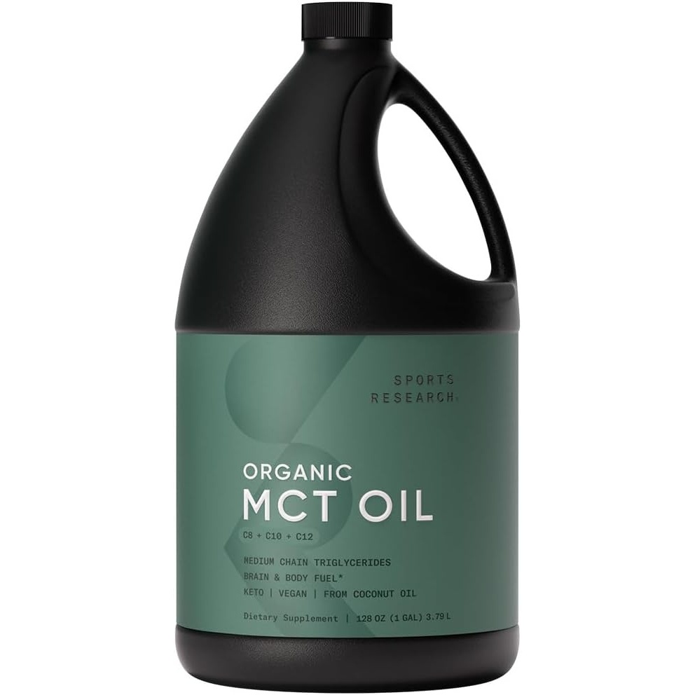 image:imageSports Research Organic Coconut MCT Oil C8C1032oz Unflavored128 Fl Oz Pack of 1