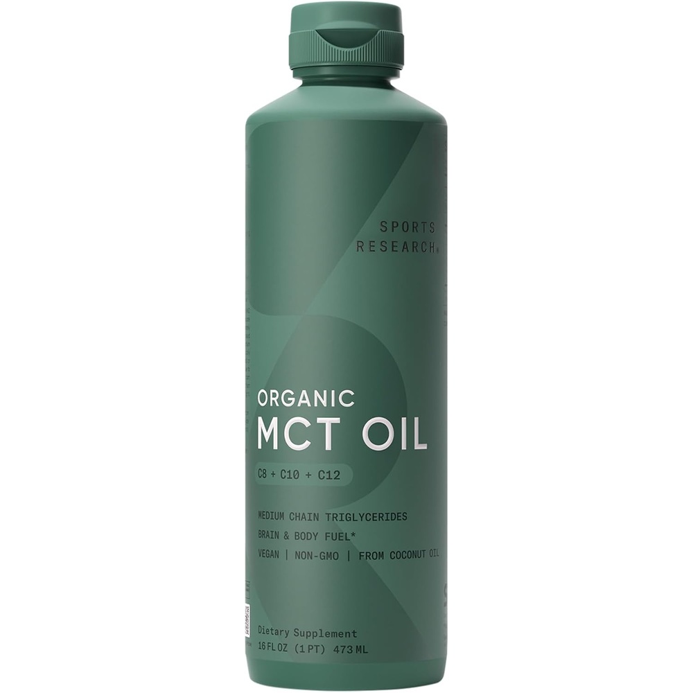 image:imageSports Research Organic Coconut MCT Oil C8C1032oz Unflavored16 Fl Oz Pack of 1