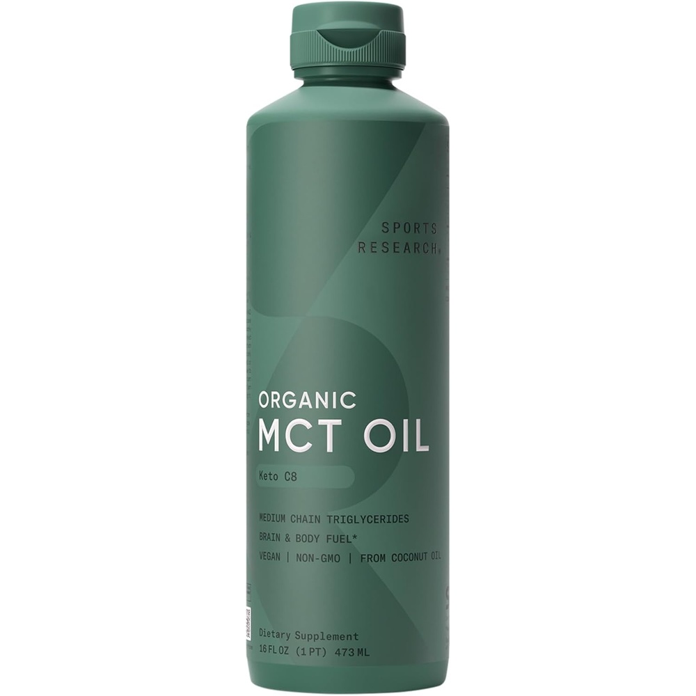 image:imageSports Research Organic Coconut MCT Oil C8C1032oz Unflavored1600 Fl Oz Pack of 1
