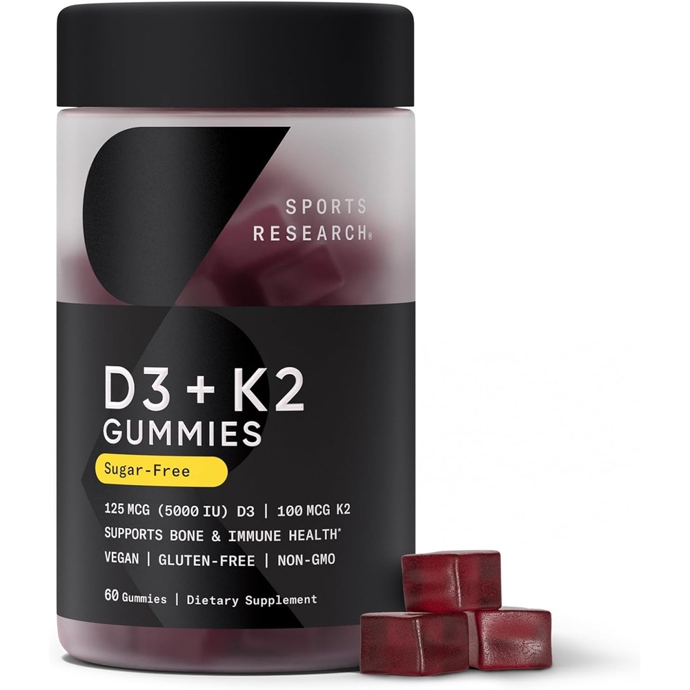 image:imageSports Research Vegan Vitamin D3 K2 SugarFree Gummies 60 Count