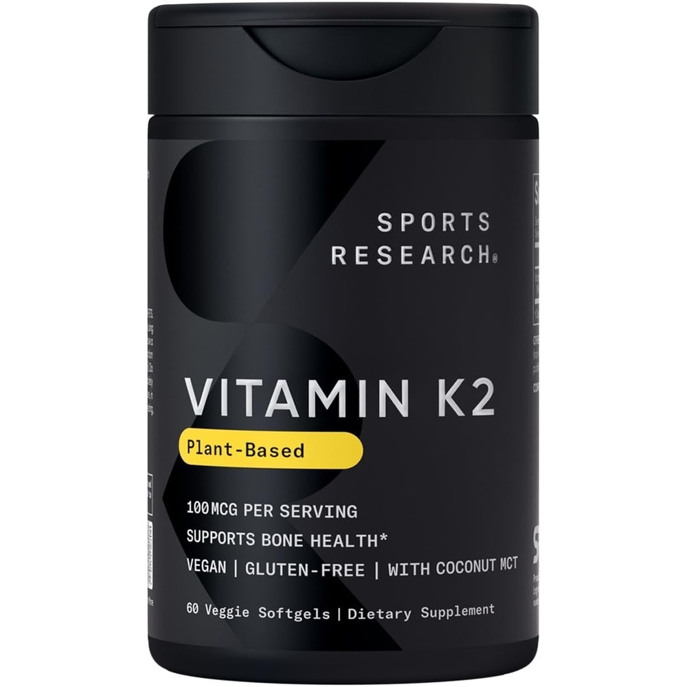 image:imageSports Research Vitamin K2 as MK7 100mcg 60 Count Plantgels60 Count Pack of 1