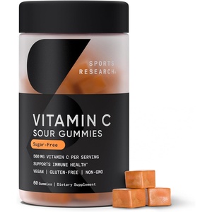 Sports Research® High Potency Vitamin C 1000mg, 240 Count Veggie Capsules(Gummy)