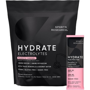 Sports Research® Hydrate Electrolytes Passion Fruit, 16 Packets(Raspberry Lemonade)